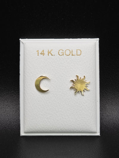 Sun and Moon studs