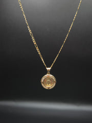 Cadena Figaro con medalla de la virgen Maria