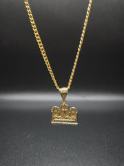 Cadena cubana con dije de la ultima cena