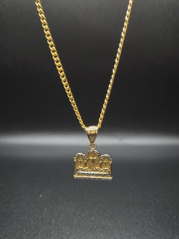 Cadena cubana con dije de la ultima cena