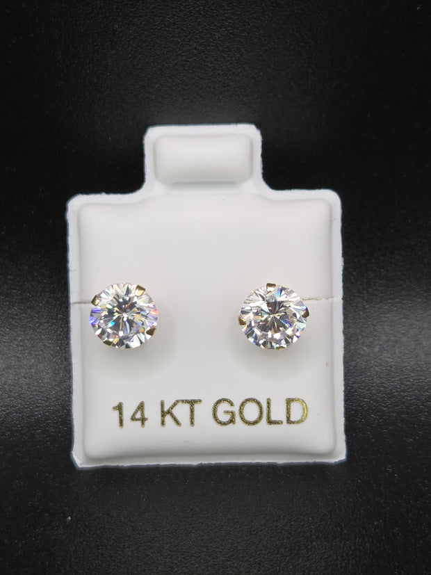 Crystal studs (6 mm)