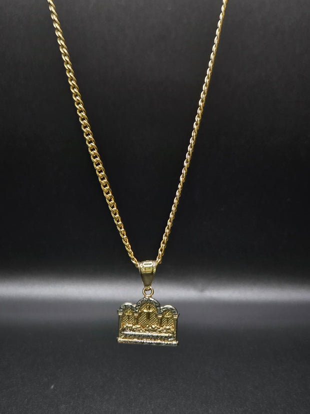 Cadena cubana con dije de la ultima cena