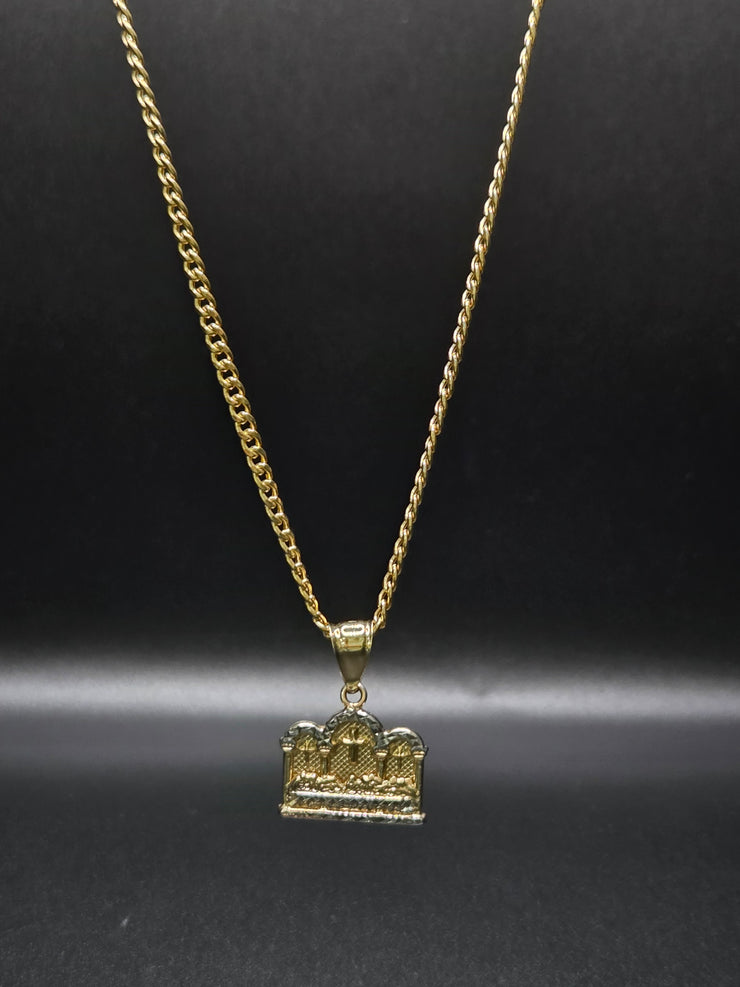 Cadena cubana con dije de la ultima cena