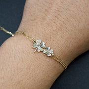 Esclava con tréboles de 4 hojas