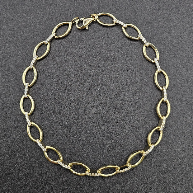 Esclava con eslabones abiertos ovalados