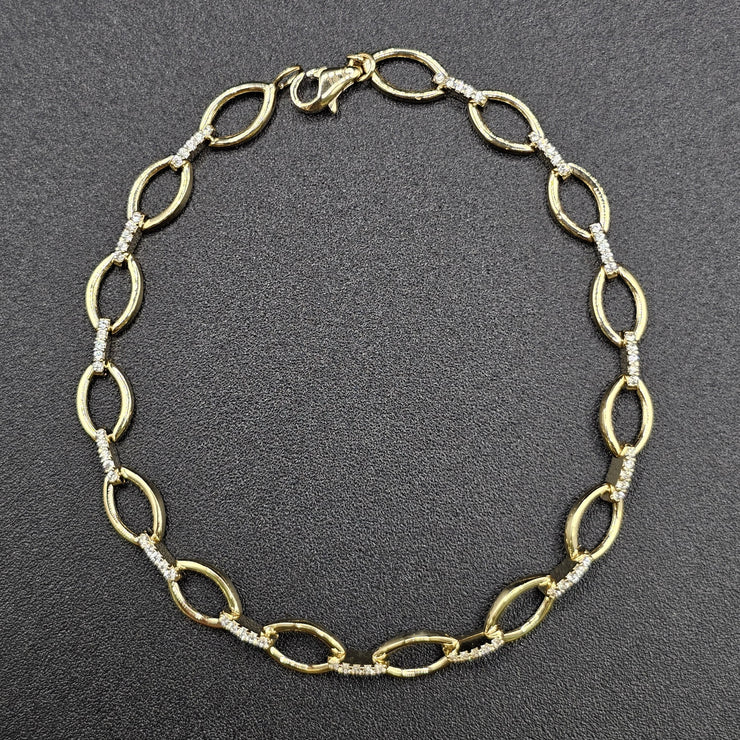 Esclava con eslabones abiertos ovalados