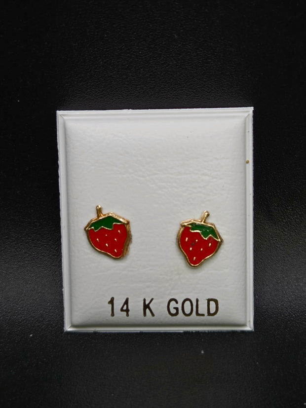 Aretes de fresas