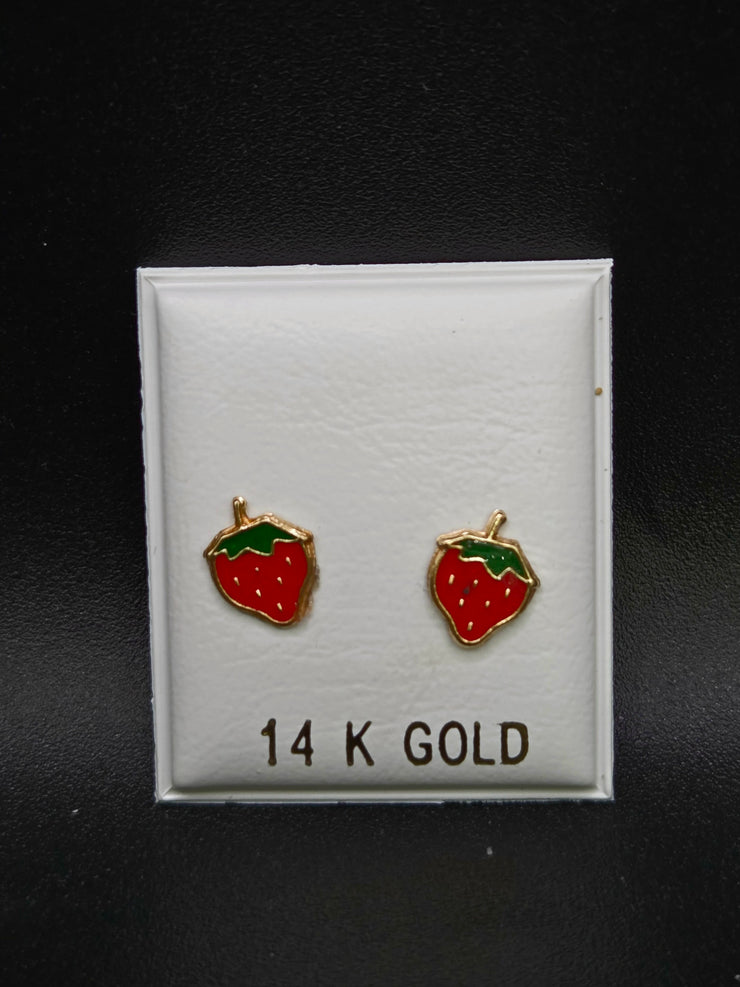 Aretes de fresas
