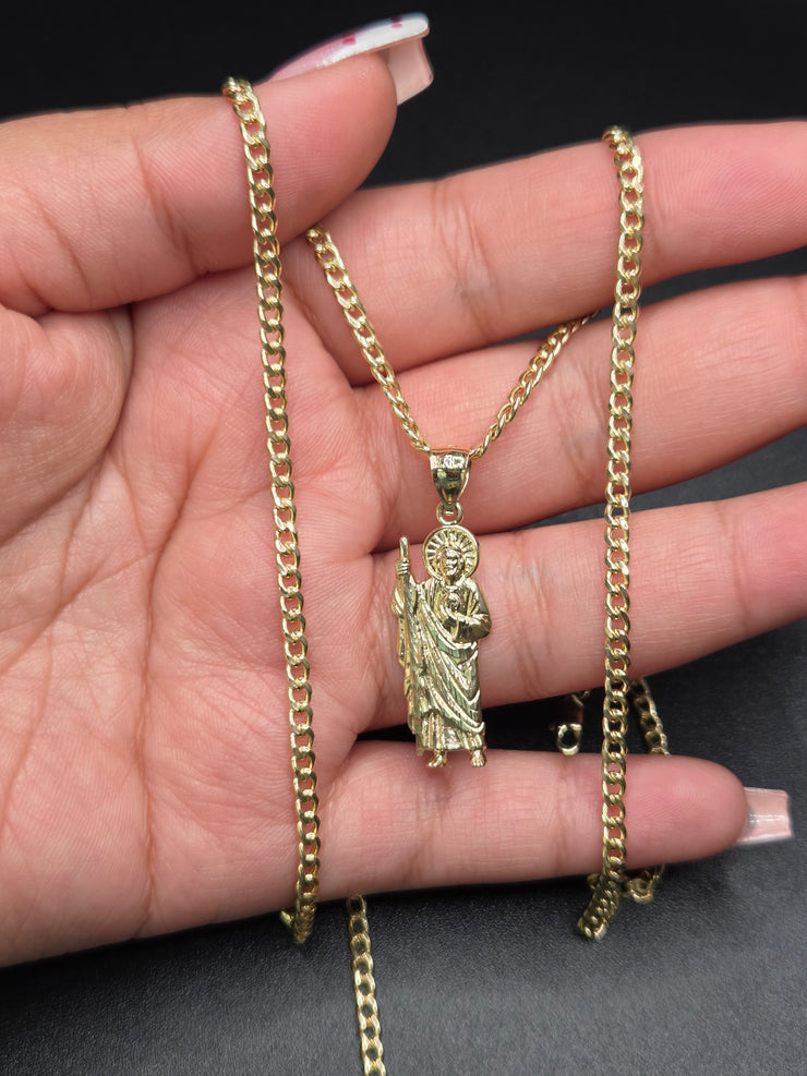 Cadena cubana con dije de San Judas