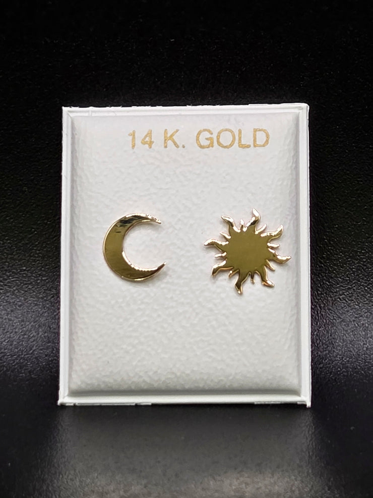 Moon and Sun Studs
