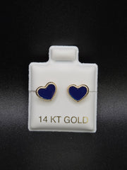 Aretes de corazon a color