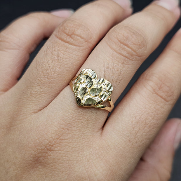 Nugget Heart Ring