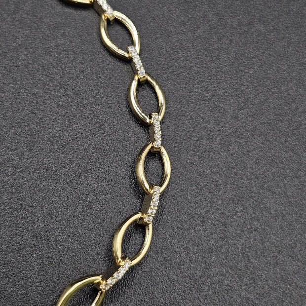 Esclava con eslabones abiertos ovalados