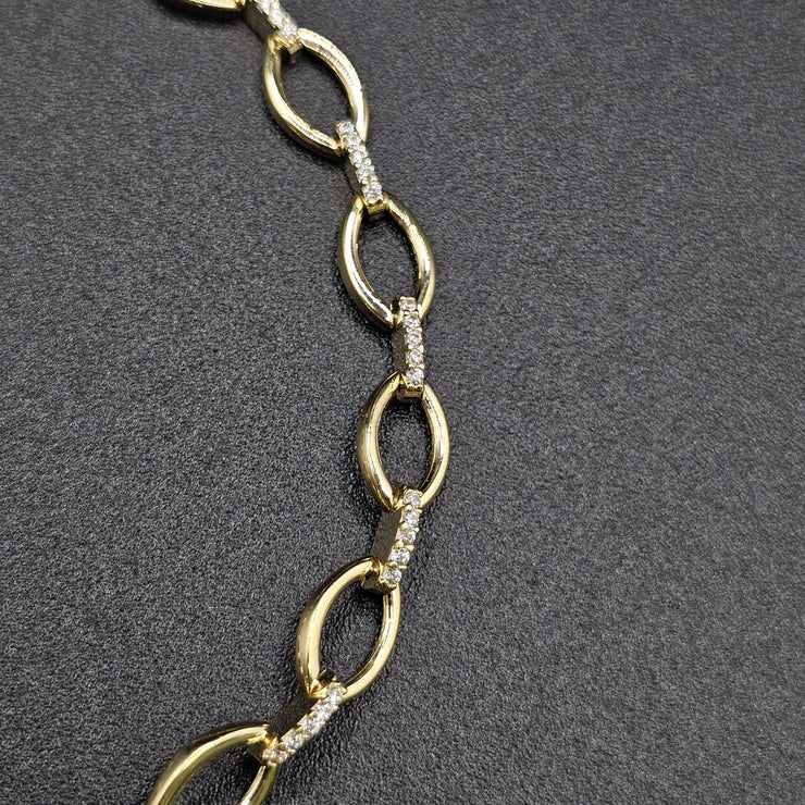 Esclava con eslabones abiertos ovalados