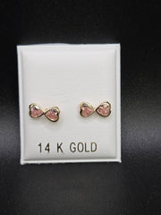 Aretes en estilo de moño