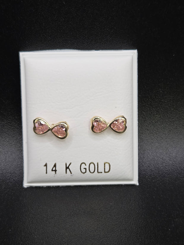 Aretes en estilo de moño