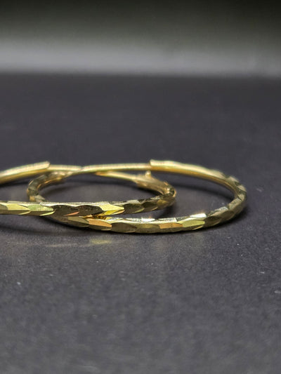 Diamond Cut Hoops (30.3 mm)