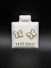 Aretes de mariposa a color