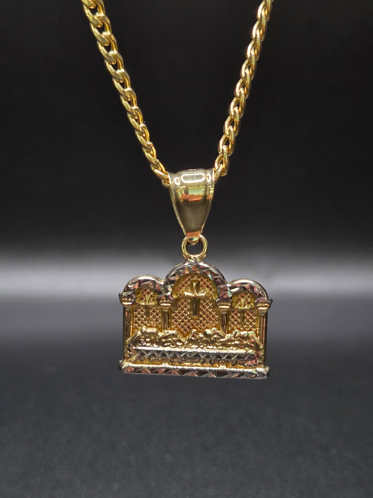 Cadena cubana con dije de la ultima cena