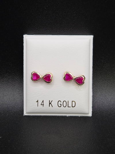 Aretes en estilo de moño