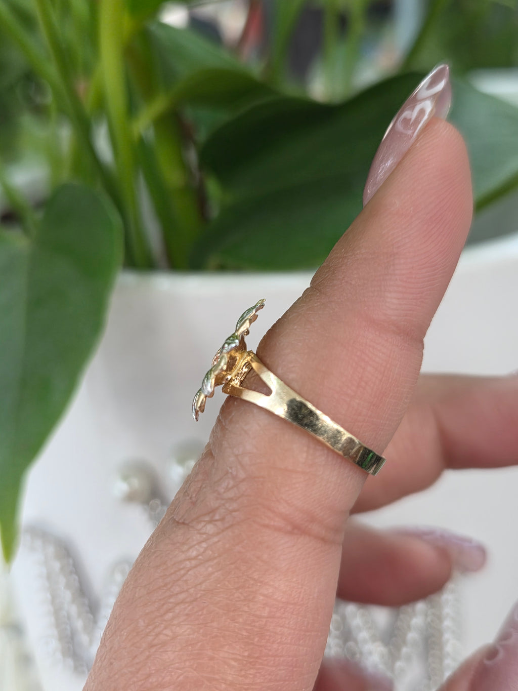 Anillo de girasol 14kt